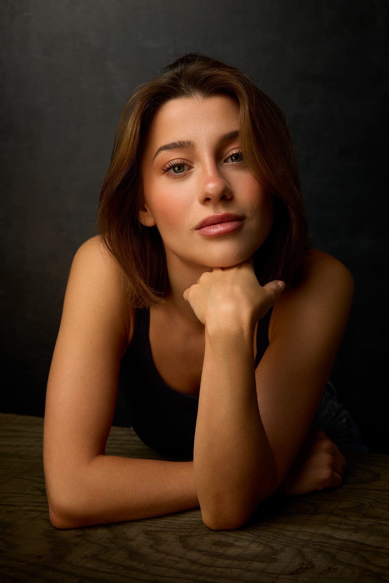 Professional headshot photographer in Los Angeles studio portrait by Headshots LA