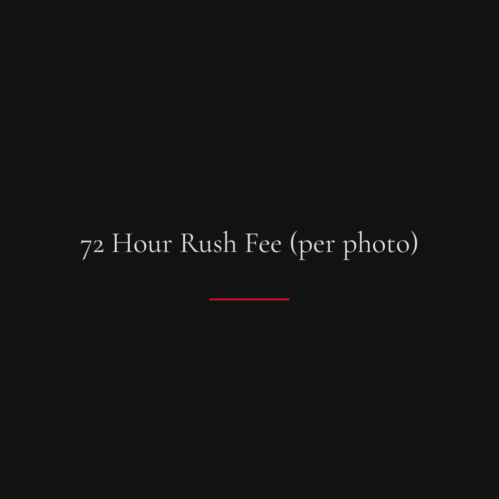 72 Hour Rush Fee (per photo)