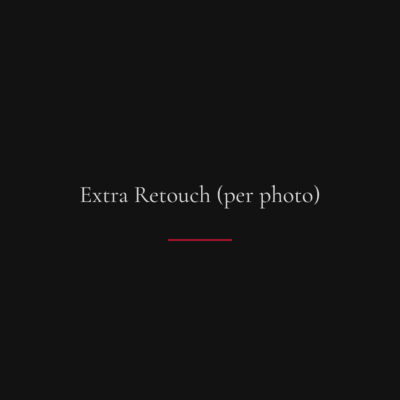 Extra Retouch (per photo)
