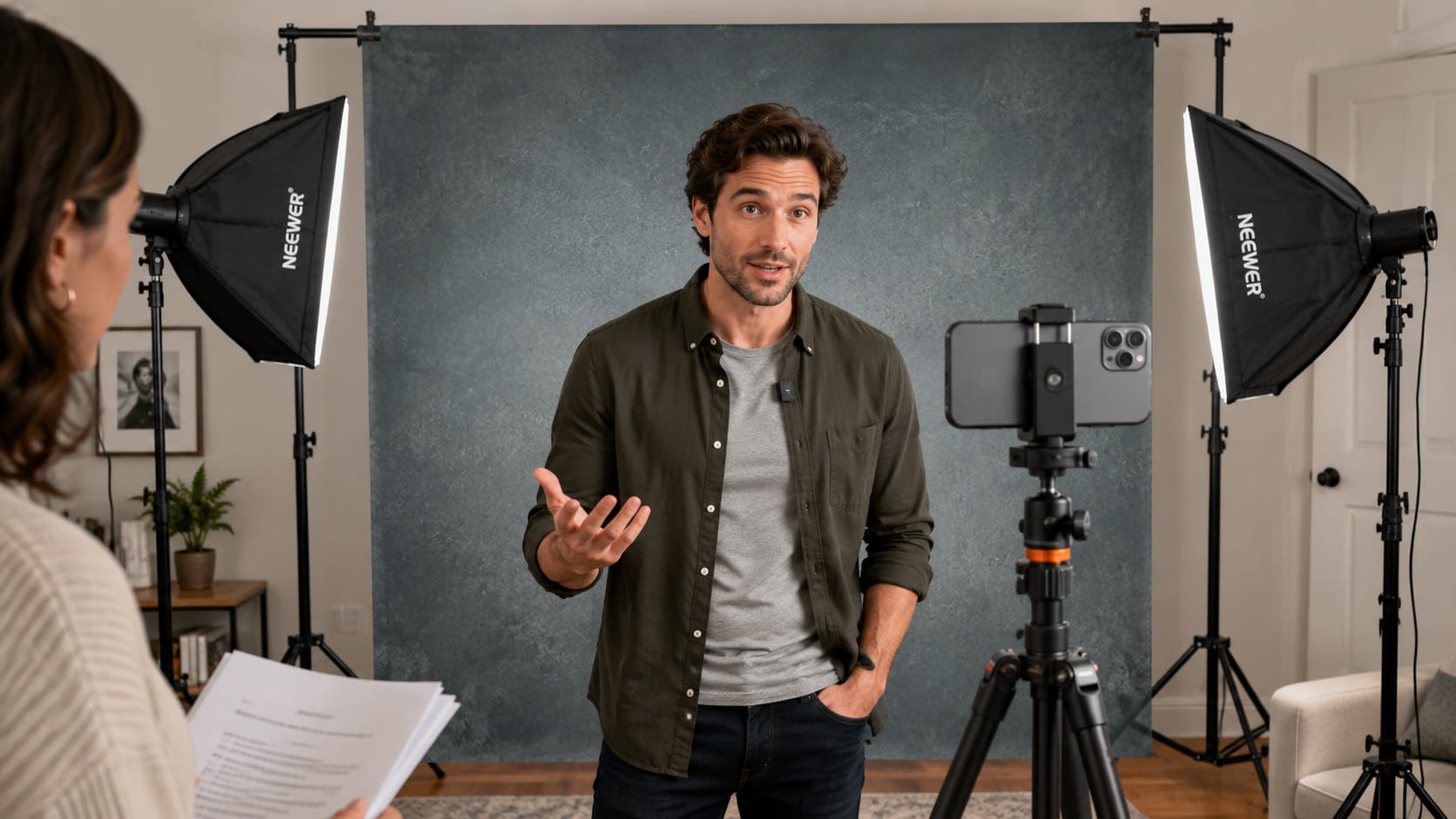 Self-tape audition setup at home — Headshots LA