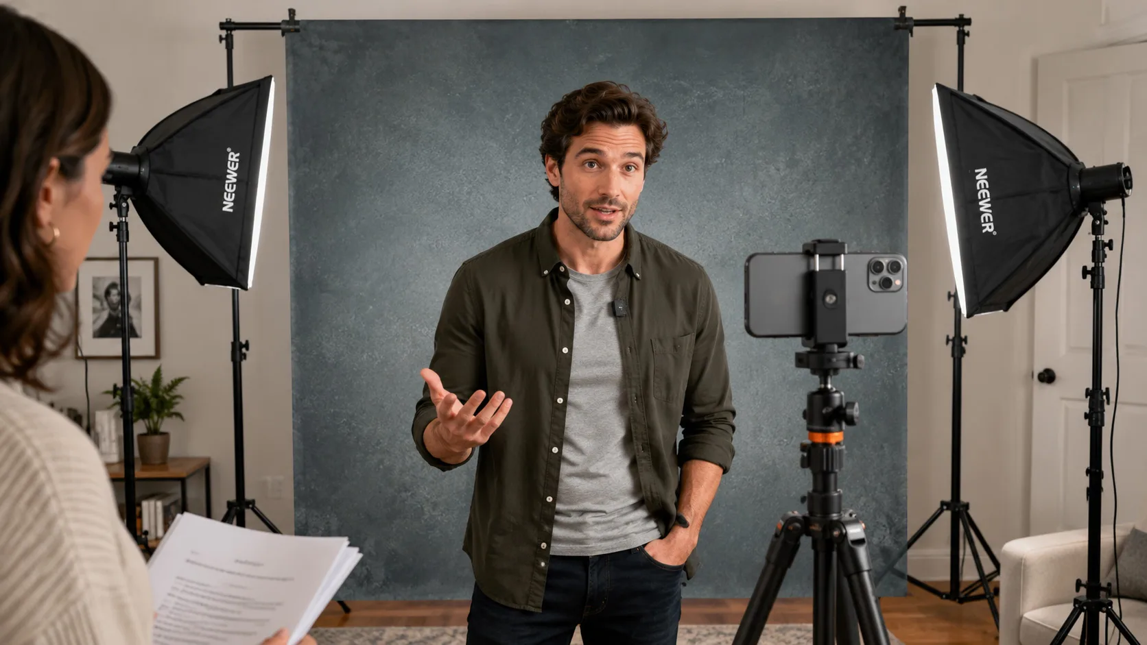 Self-tape audition setup at home — Headshots LA